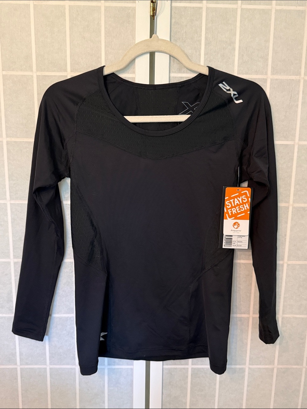 2XU Black Women's Compression Long-Sleeve Performance Top Size L